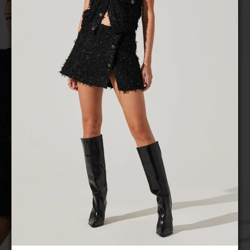 NWT ASTR THE LABEL Tweed Mini Skirt